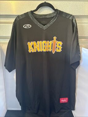 Rawlings Black Jersey with Yellow Knights Logo